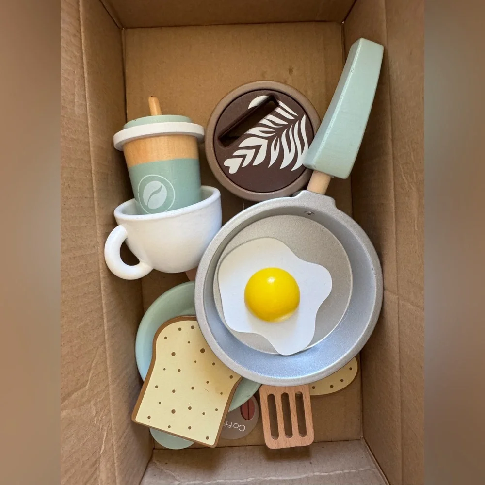 NWT Wooden Breakfast Set Montessori